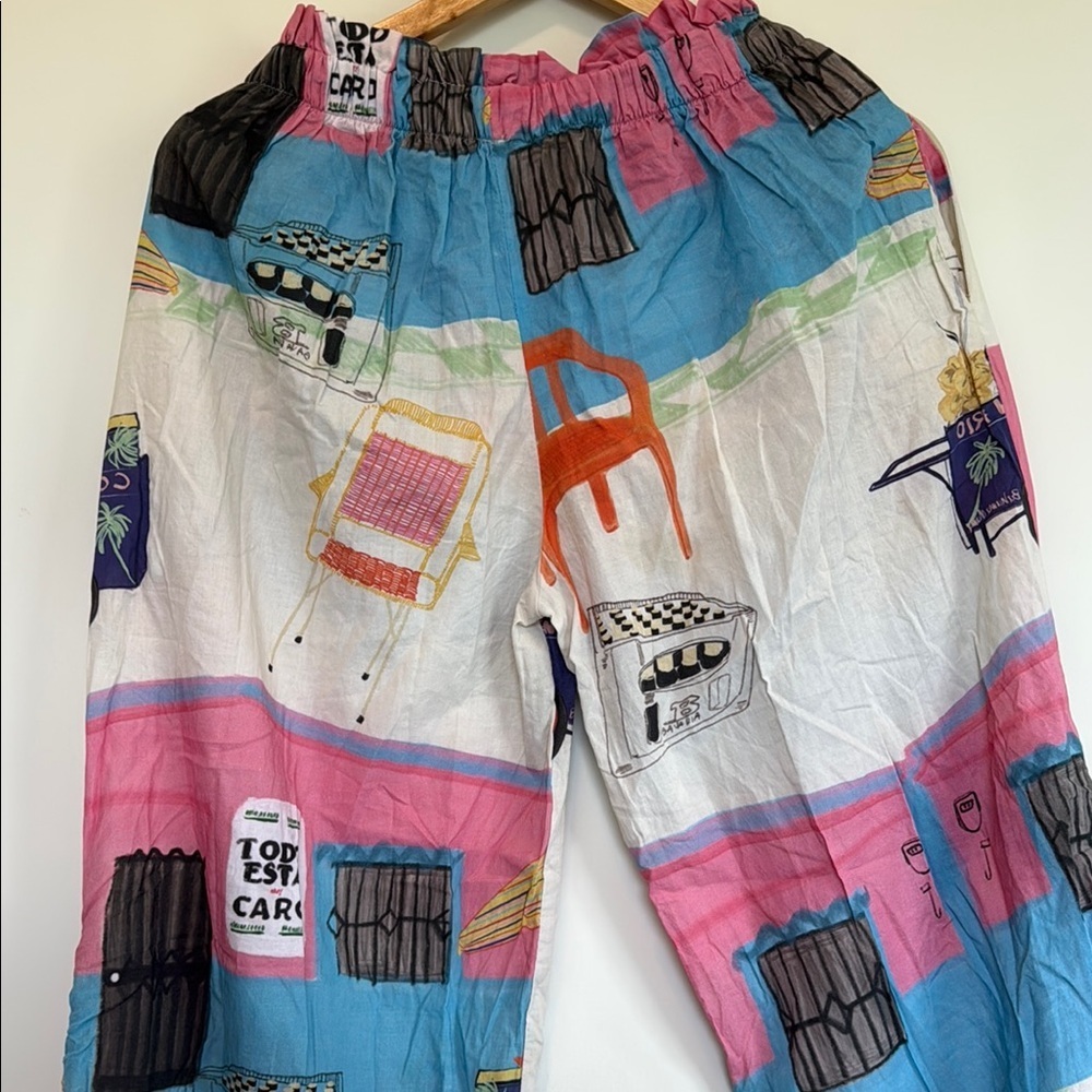 Bahama Mama Colorful Graphic Print Pants - Picture 5 of 6